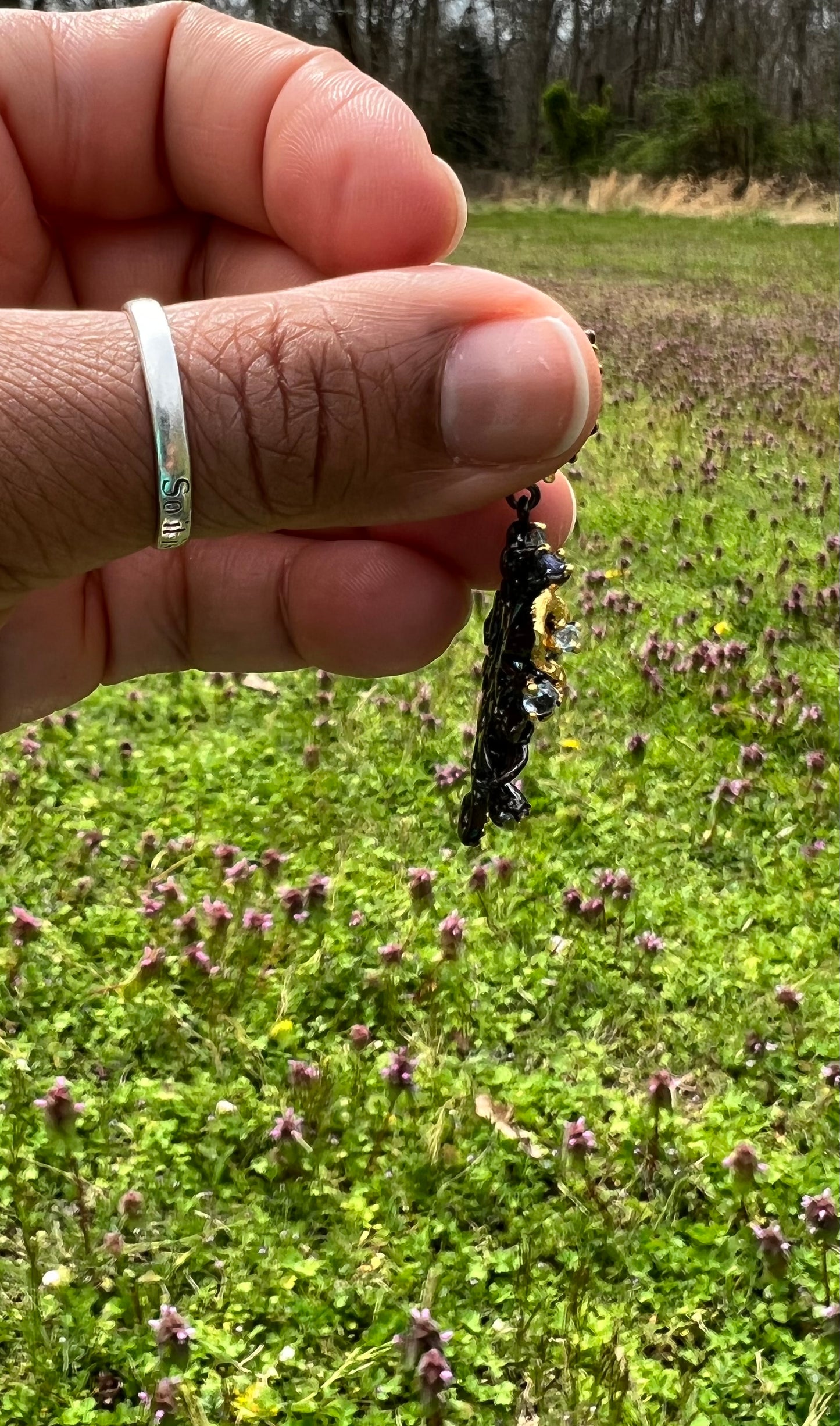 Oval Sky blue Topaz and Aquamarine 14k yellow gold and Rhodium over 925 sterling silver earrings